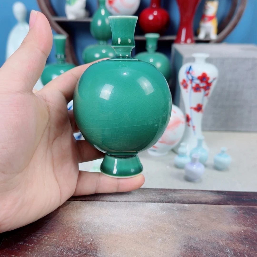 陶瓷手工小花器摆件