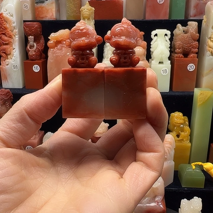 寿山石印石寿山石手工雕刻