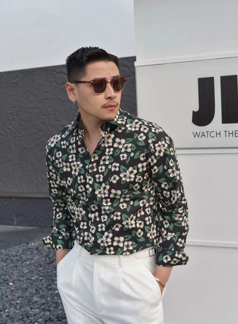 【维勒/Willeken】【年终活动】男夏季高级衬衫轻奢纯色衬衣