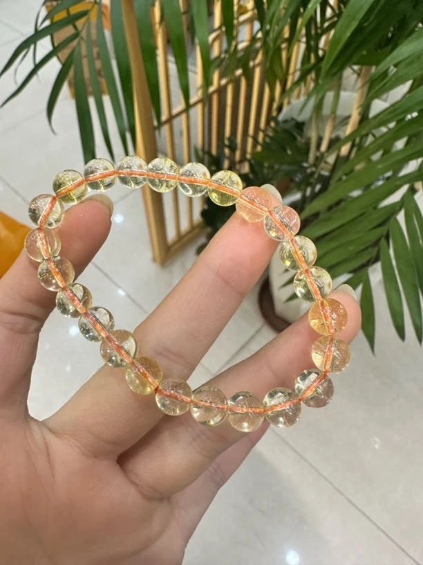 百搭精美黄水晶卡8毫米手串