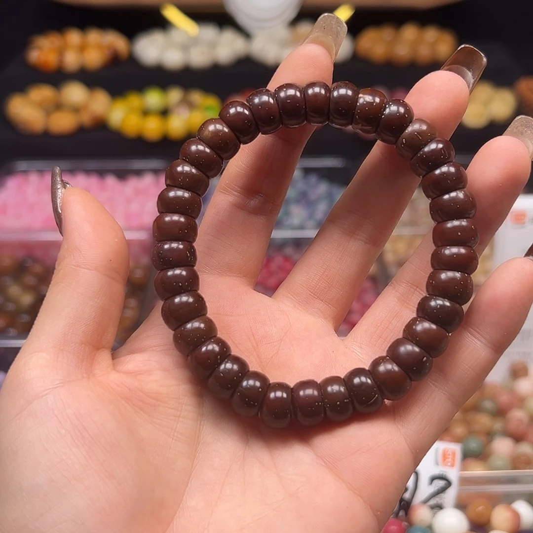 菩提根/象牙果手串卡11金饭碗1条