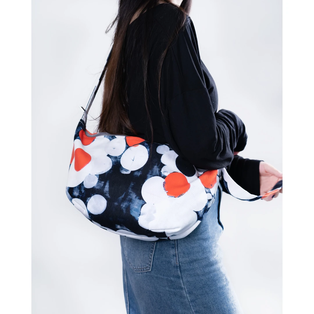 无则艺【饺子包】原创印花多用男女通用单肩斜挎包帆布袋