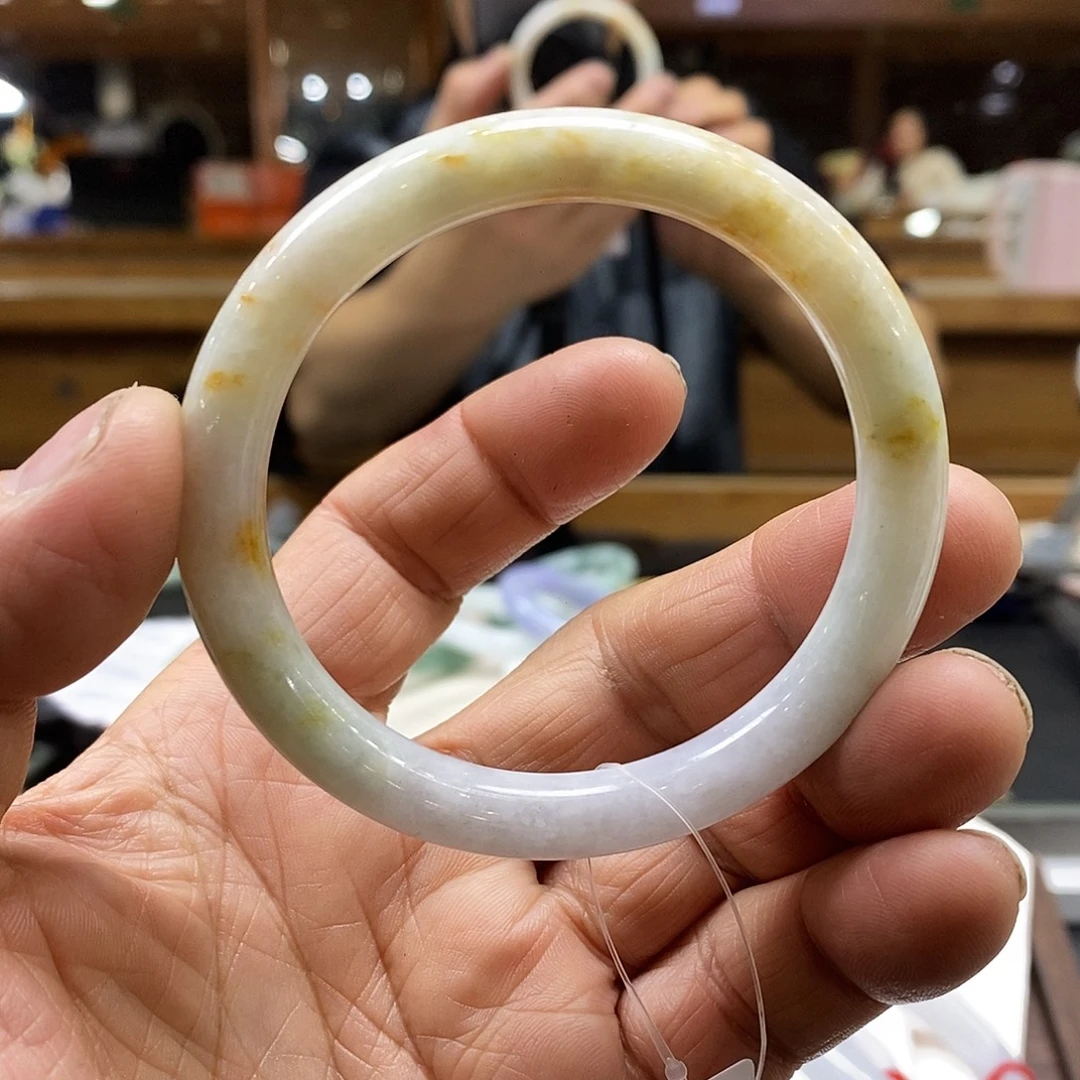 翡翠未镶嵌手镯翡翠手镯56，卡9