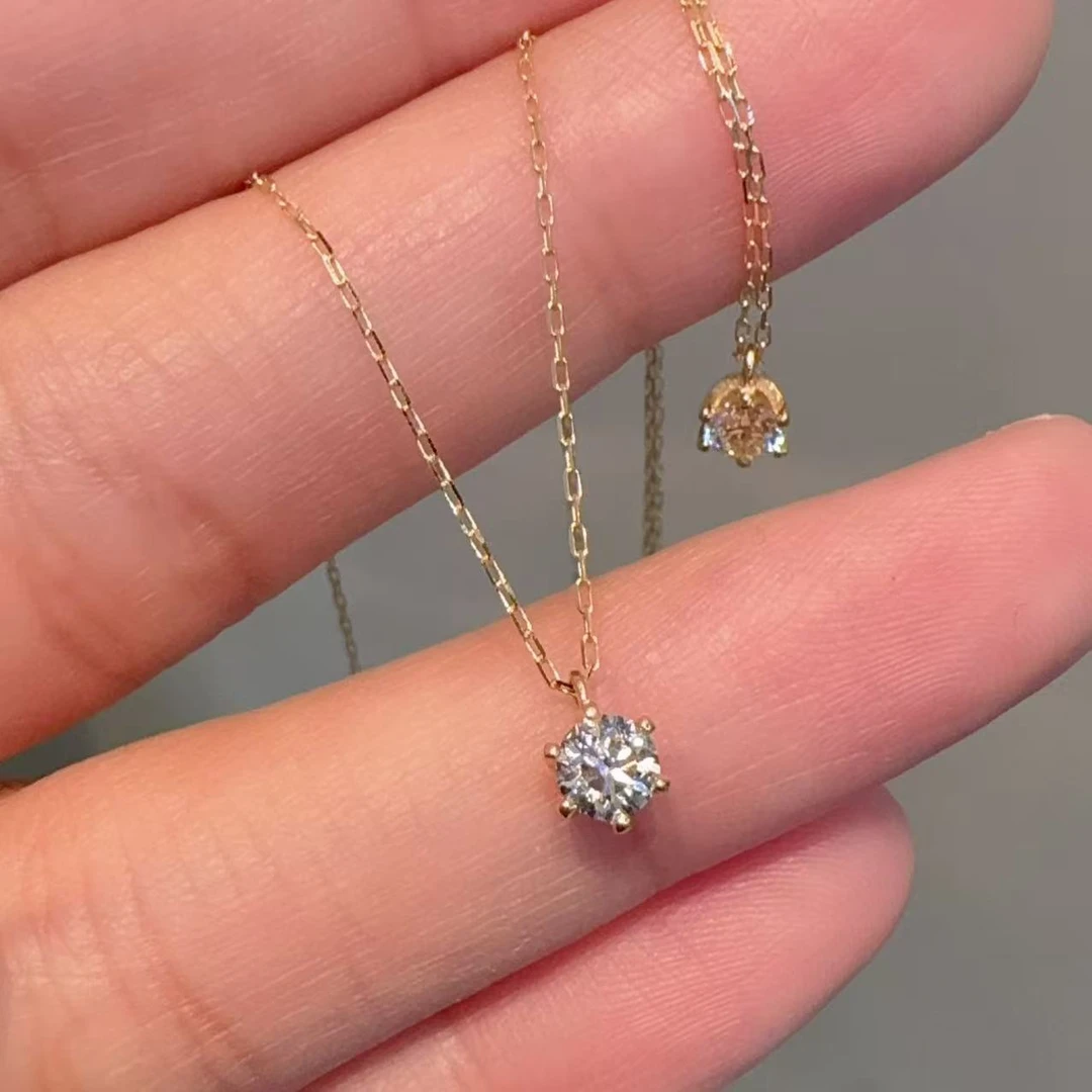 【小晗专属】20分六爪钻石项链 卡家链百搭经典轻奢精致 多样性发一