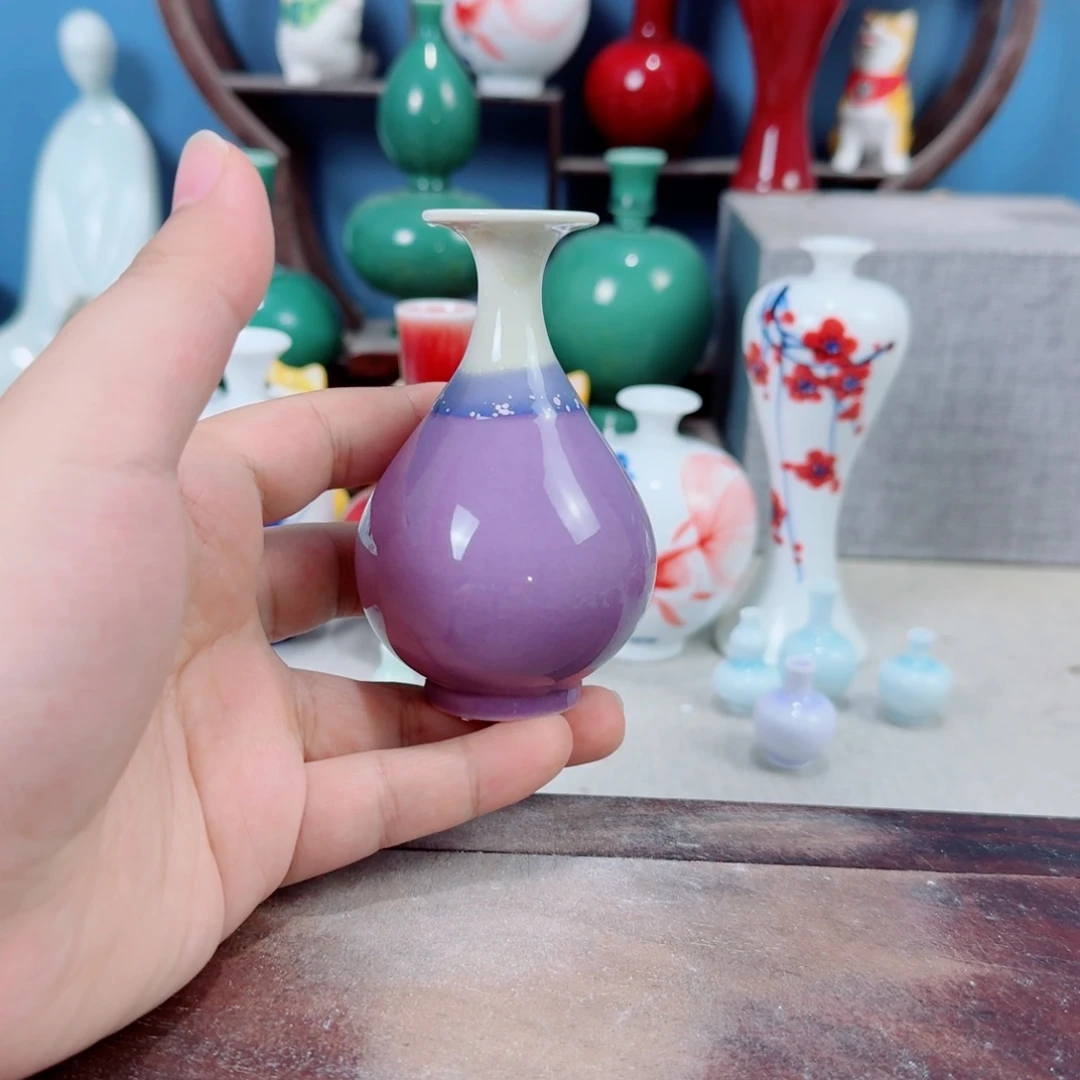 陶瓷手工小花器摆件