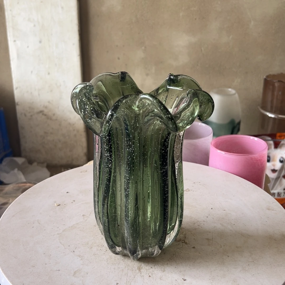 弘扬琉璃花器微瑕高度21