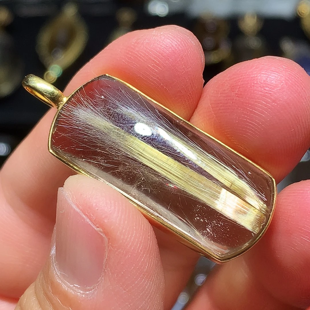 水晶银S925镀金镶嵌珠宝半成品定制款