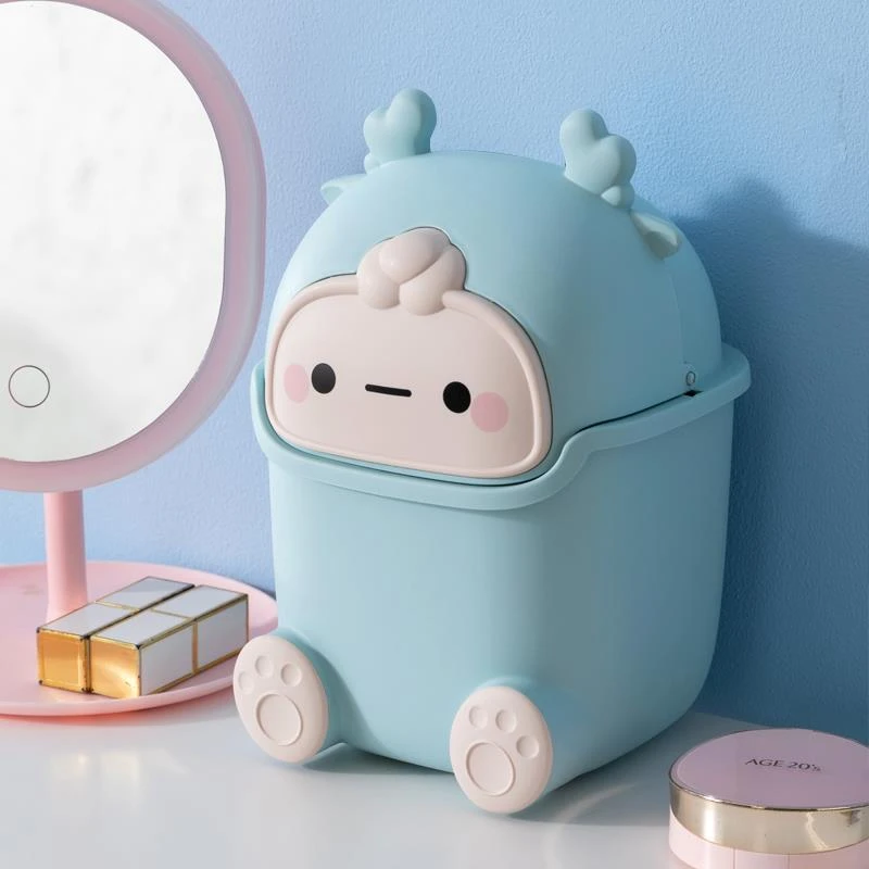 桌面垃圾桶家用可爱小号迷你桌上餐桌书桌办公桌客带盖桌面垃圾桶