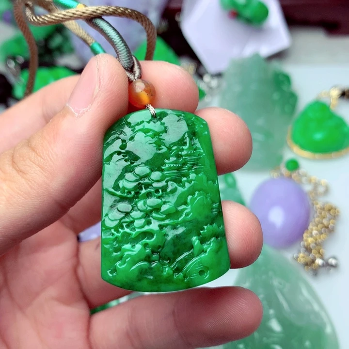 翡翠未镶嵌吊坠(不含链)