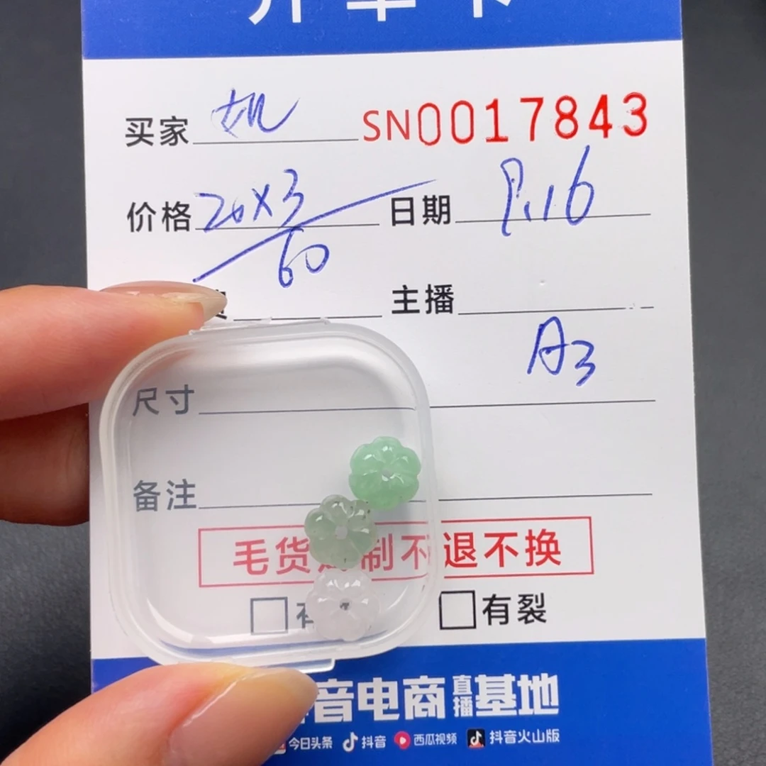 颈饰未镶嵌翡翠如*17843