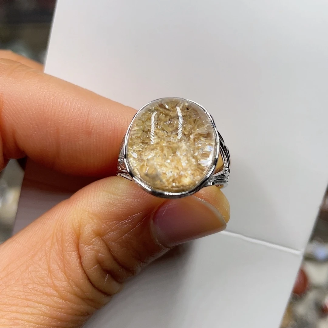 【闪购商品】水晶珠宝半成品银S925镶嵌戒指