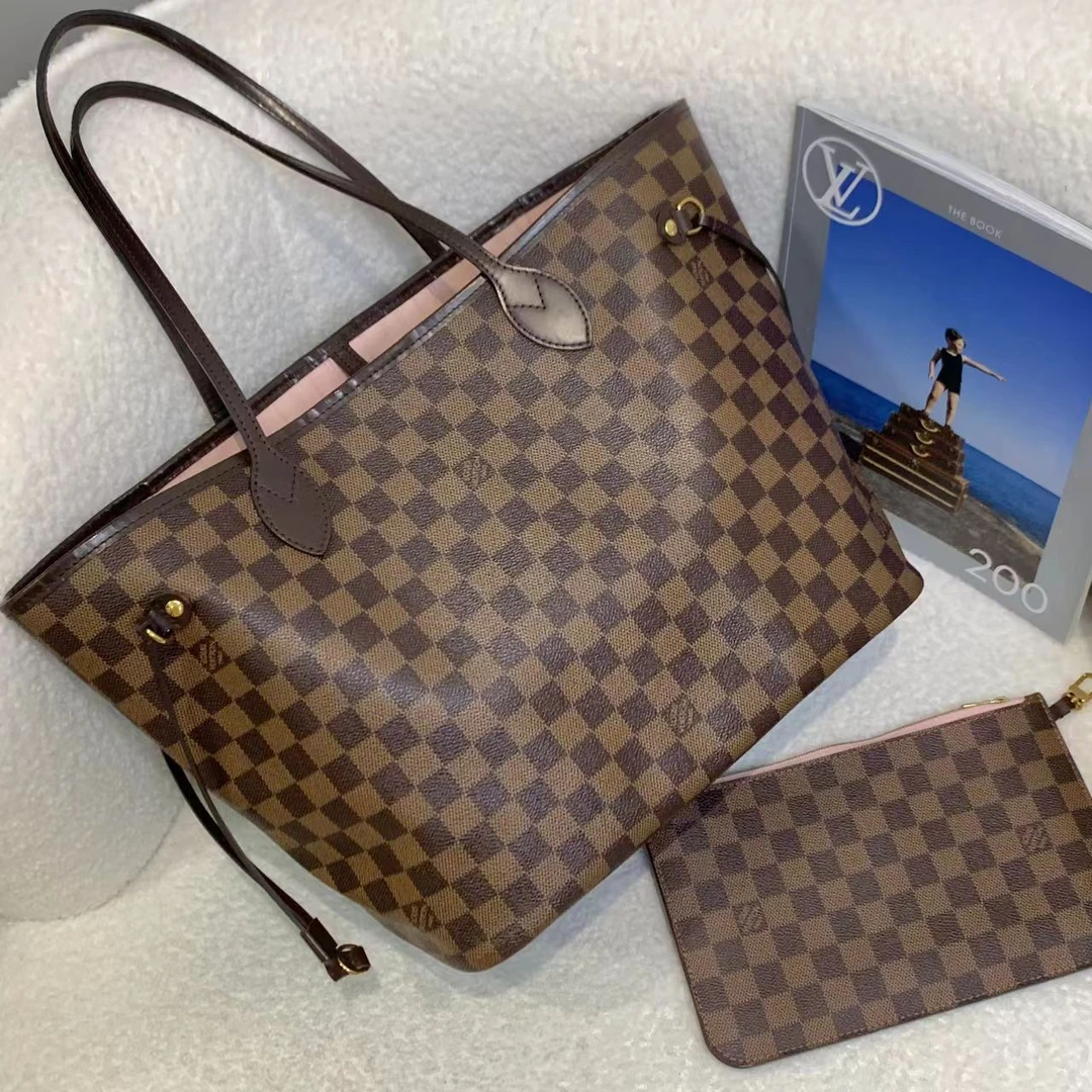 95新 LouisVuitton/路易威登 壹臻/棕棋盘格neverfull  18865366