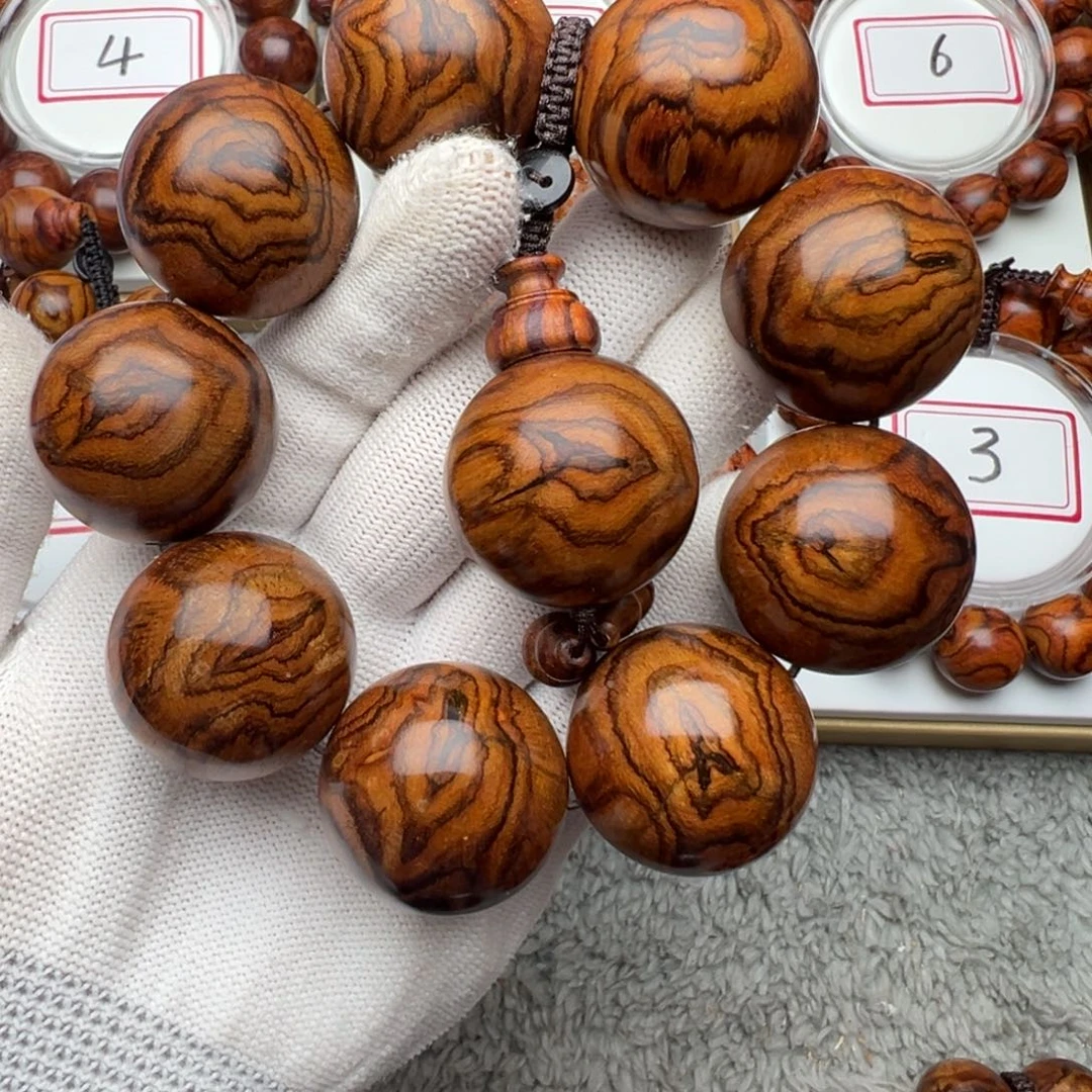 手串/手链黄花梨/降香黄檀3.0黄花梨花纹手串