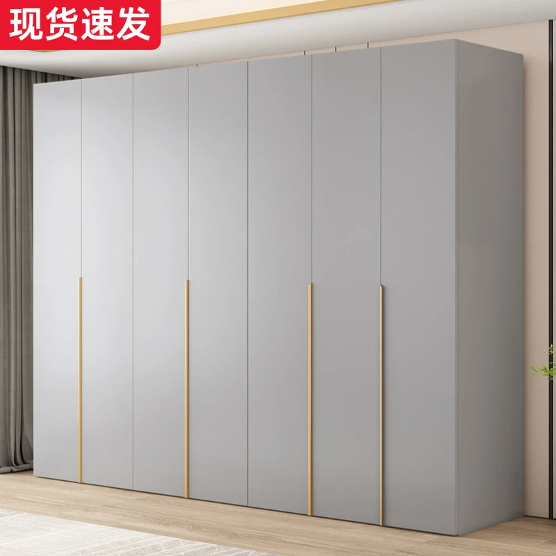 衣柜家用卧室实木现代简约小户型出租房用免安装轻奢定制组合柜子