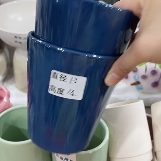 多肉绿植陶瓷花盆9.9包邮，有孔