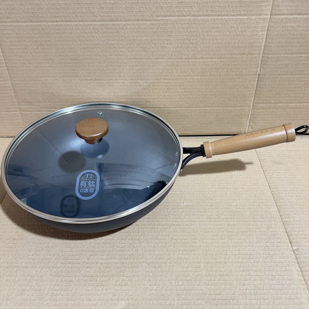 （主播福利）kouu有钛0涂层炒锅32cm（P30）
