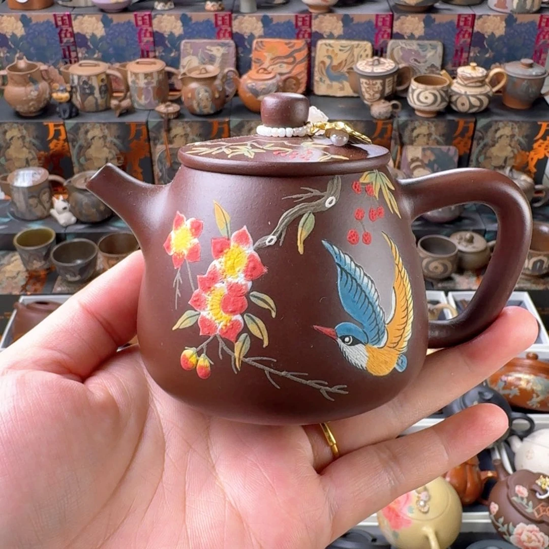 茶壶紫砂200cc原矿精工半手