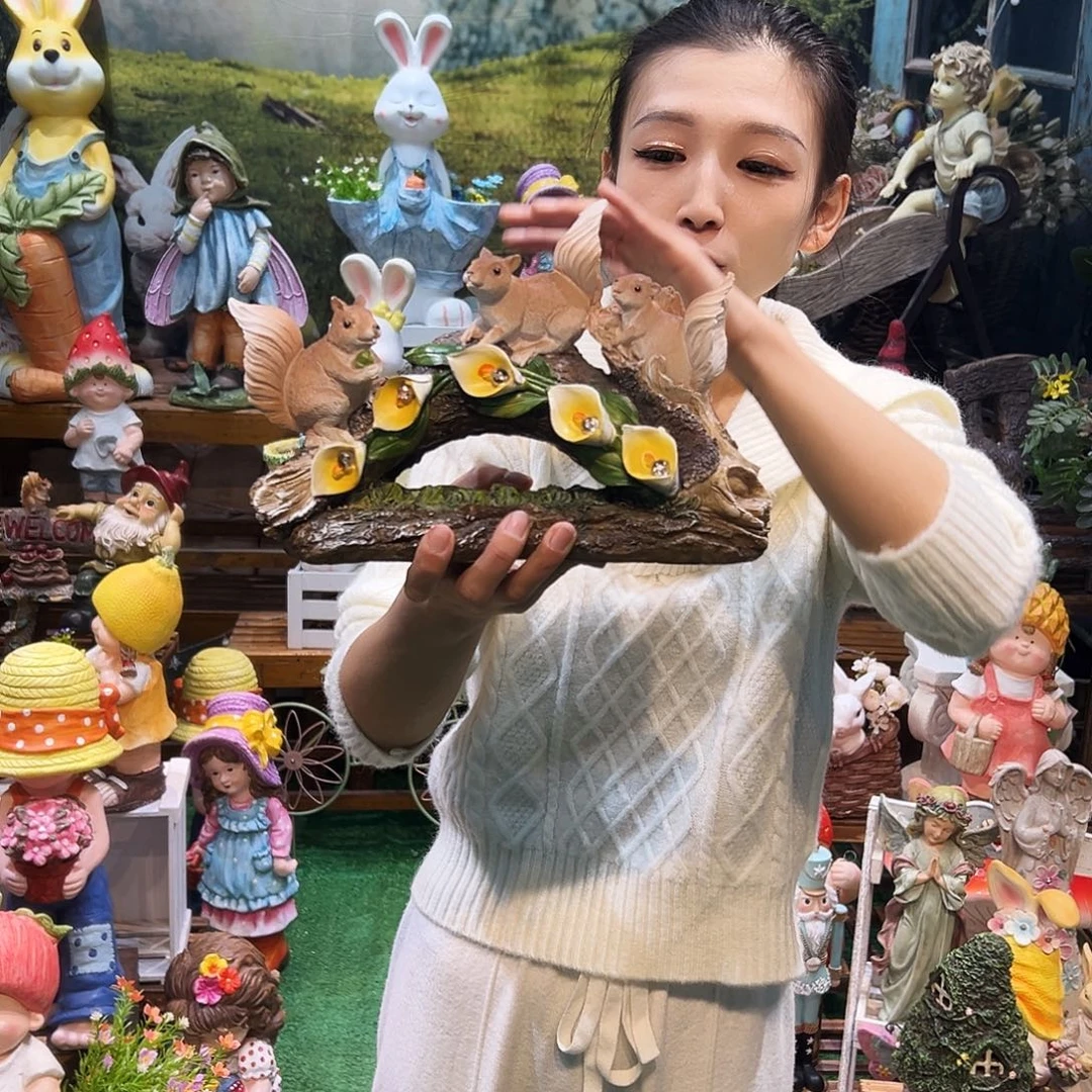 花园摆件红红火火