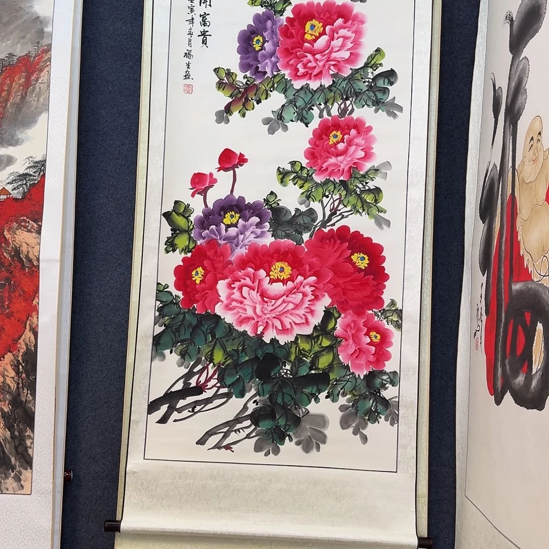 纯手绘国画作品好看四尺