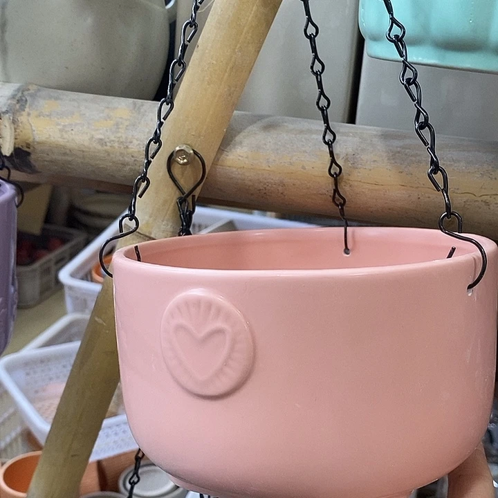 陶盆有孔 瑕疵针孔漏釉介意勿拍外口 17外高11