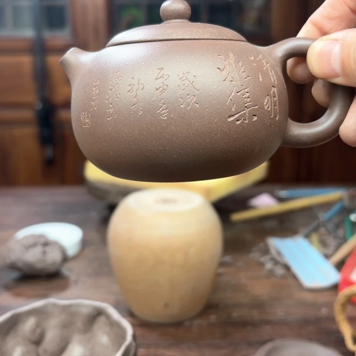 紫砂茶杯全手工制作