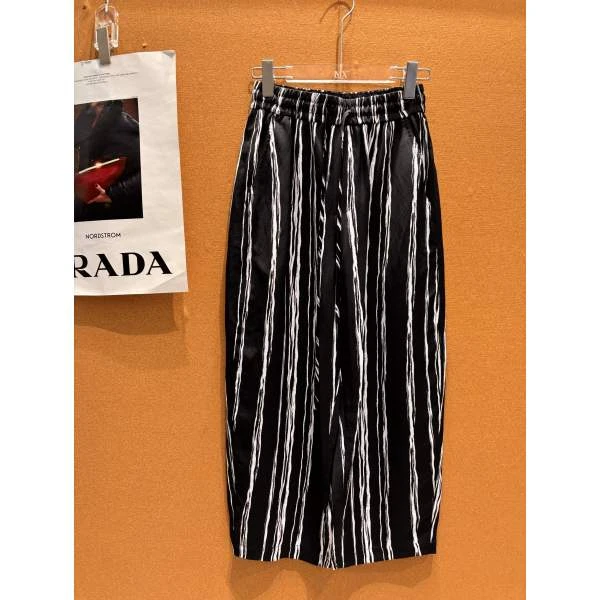 LMXPPJ【弦音】2025新款八分裤女夏款亚麻天丝直筒休闲裤MX-K6527C