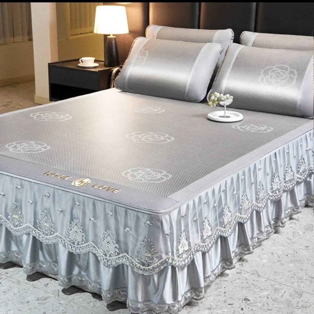 可水洗A类冰藤席2025新款透气舒适清凉加厚床笠柔软席子凉席3件套