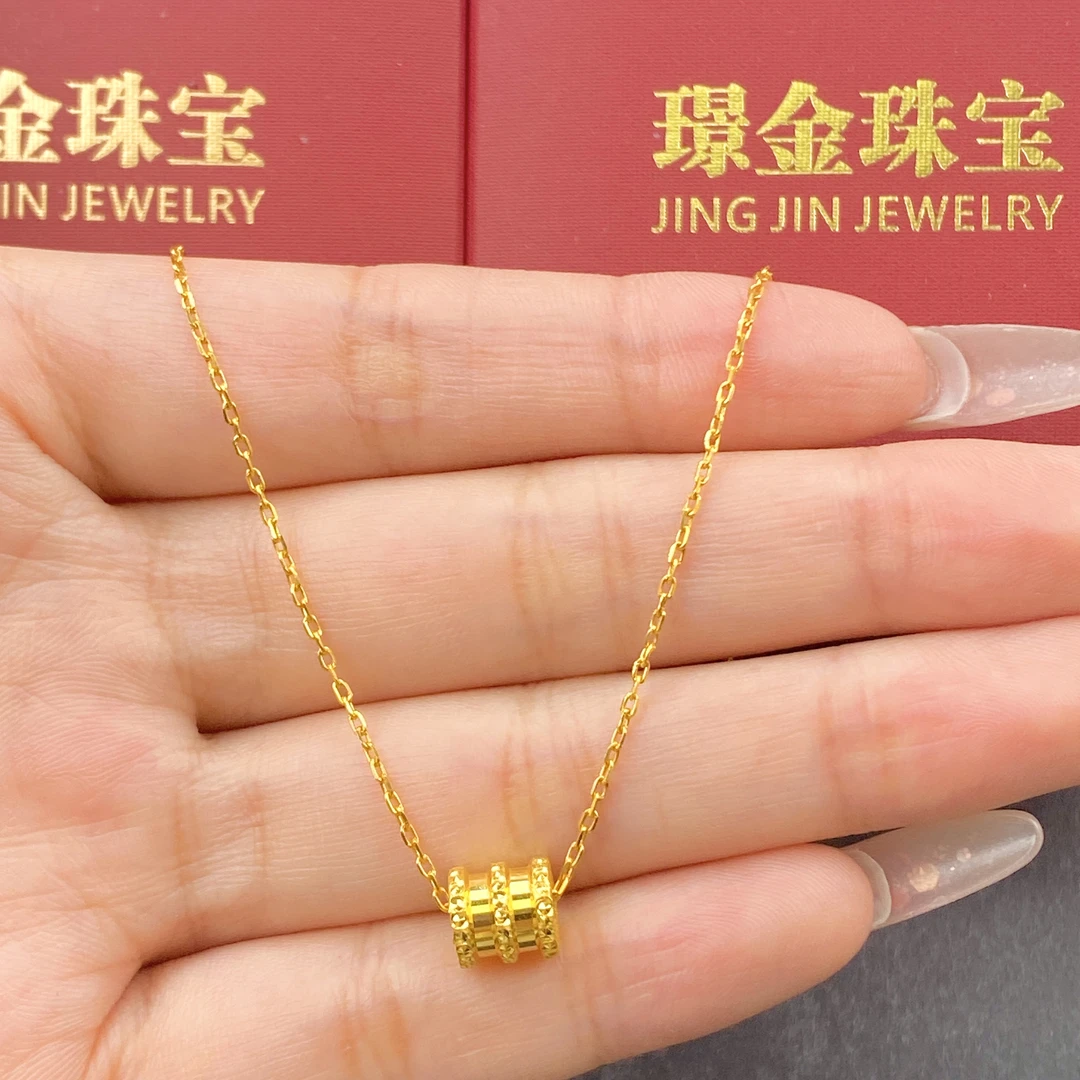 璟金珠宝足金999黄金轻奢百搭小蛮腰项链套链有延长链 金重5.29g