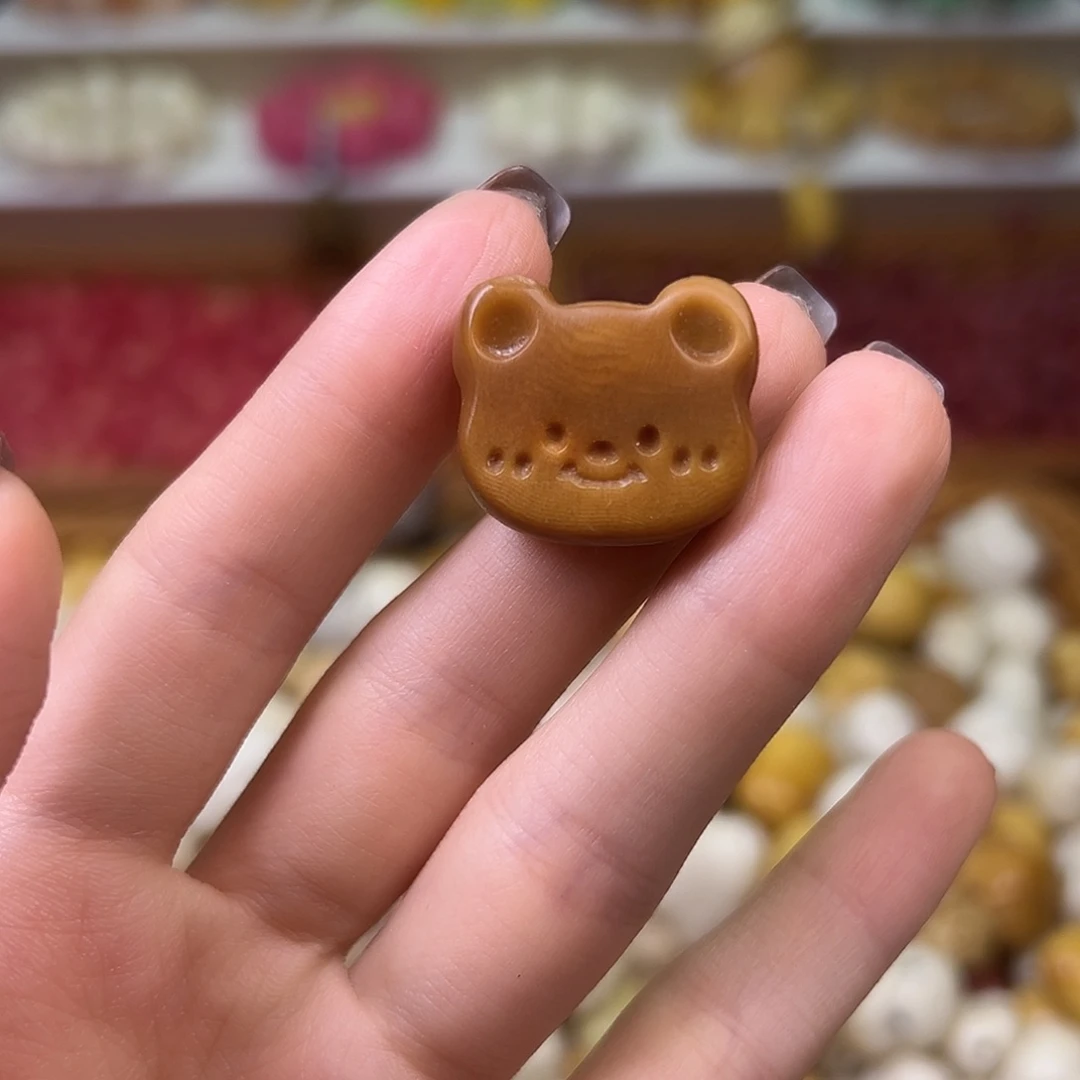 菩提根/象牙果吊坠小熊饼干全品2颗