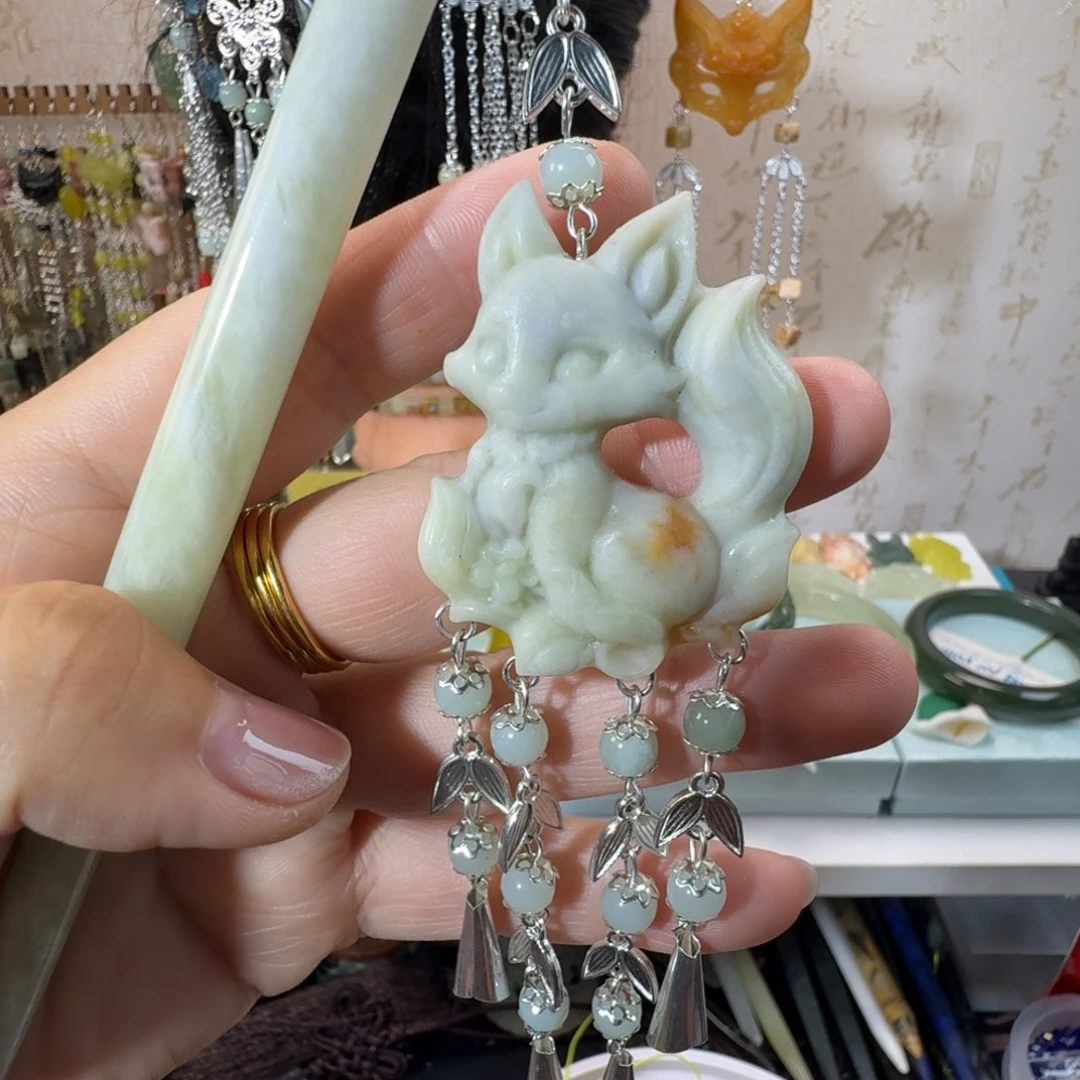 未镶嵌岫玉发簪福利款