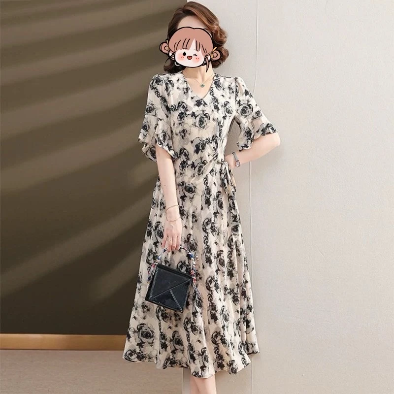 501-600时尚夏装连衣裙长裙夏季