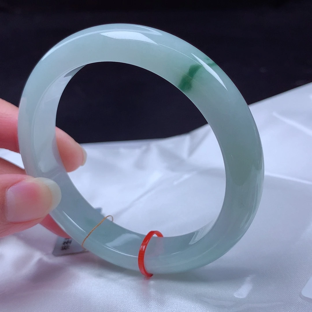 翡翠未镶嵌手镯61圈m114052