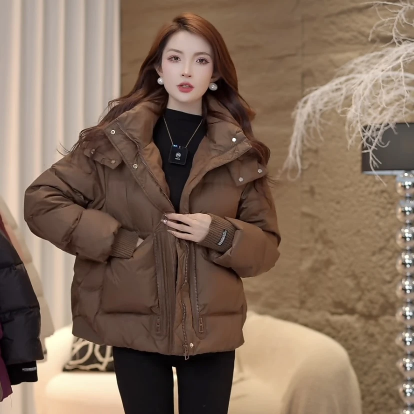 冬季女2025新款时尚短款加厚潮流羽绒服3020