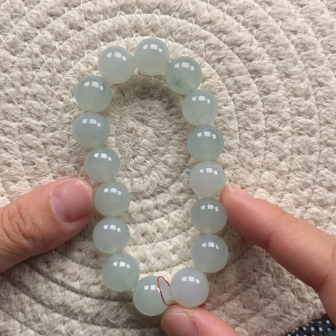 翡翠未镶嵌颈饰天然翡翠卡12手串定金