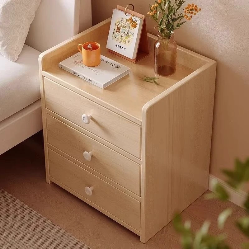 床头柜简约现代卧室床边柜子出租房用收纳置物架储物柜新款