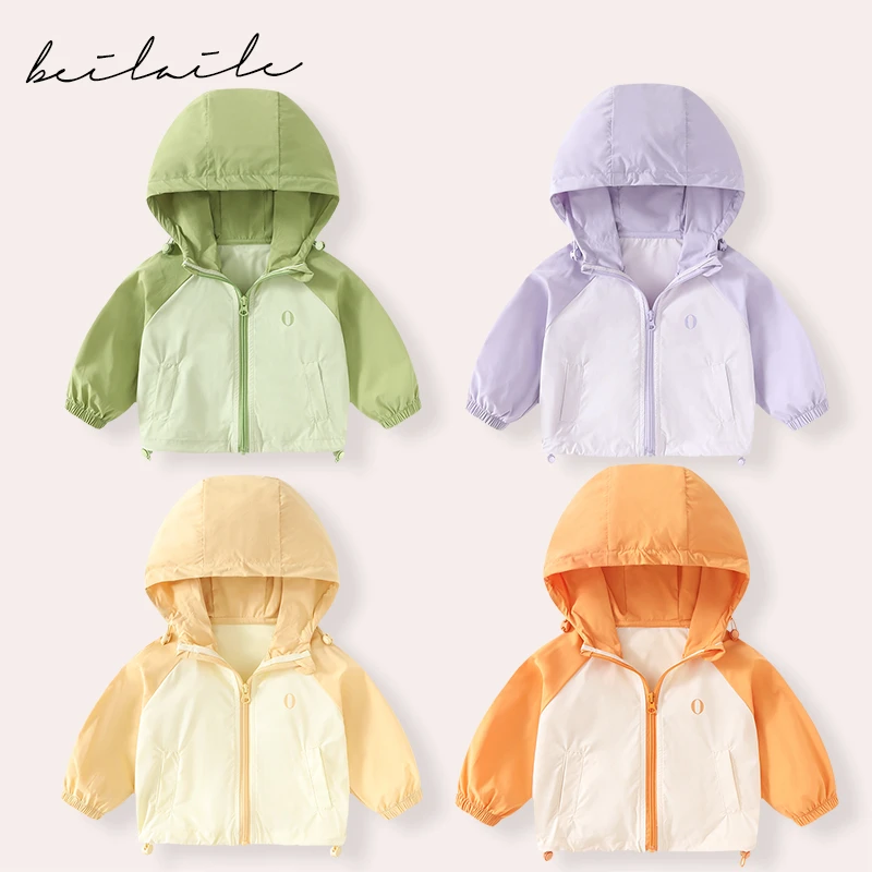 【插肩透气防晒服 小乐妈咪】夏季薄款小开衫婴儿空调长袖衫外套B21