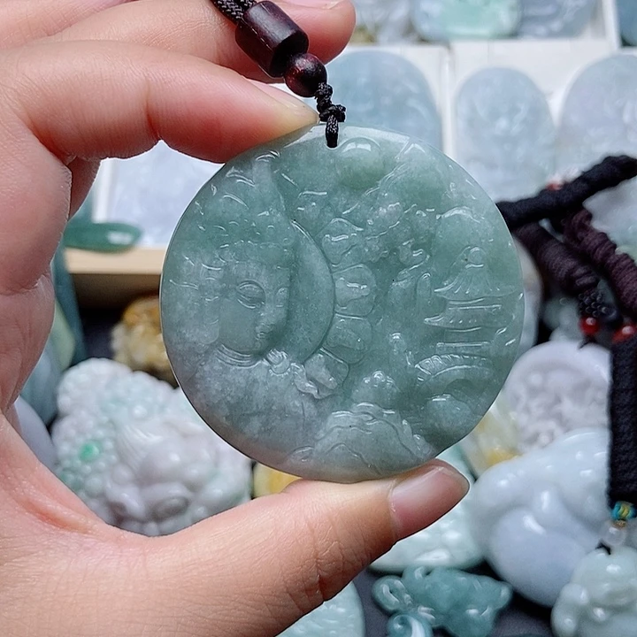 翡翠未镶嵌吊坠(不含链)翡翠