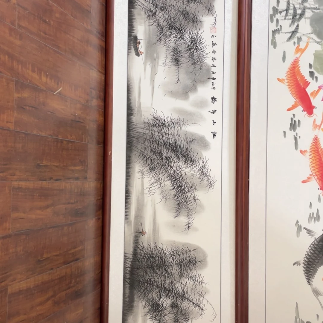 国画带框尺寸48*163厘米