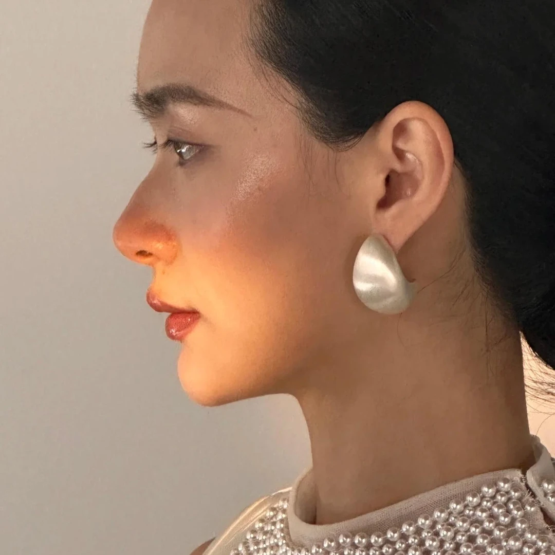 合金耳饰 通用日韩耳钉女耳饰个性小众气质欧美港风复古耳环女