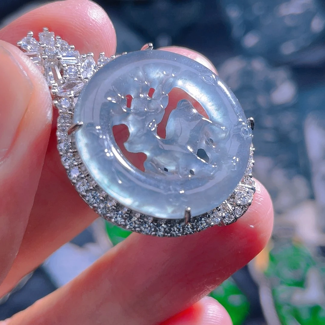 颈饰未镶嵌翡翠翡翠