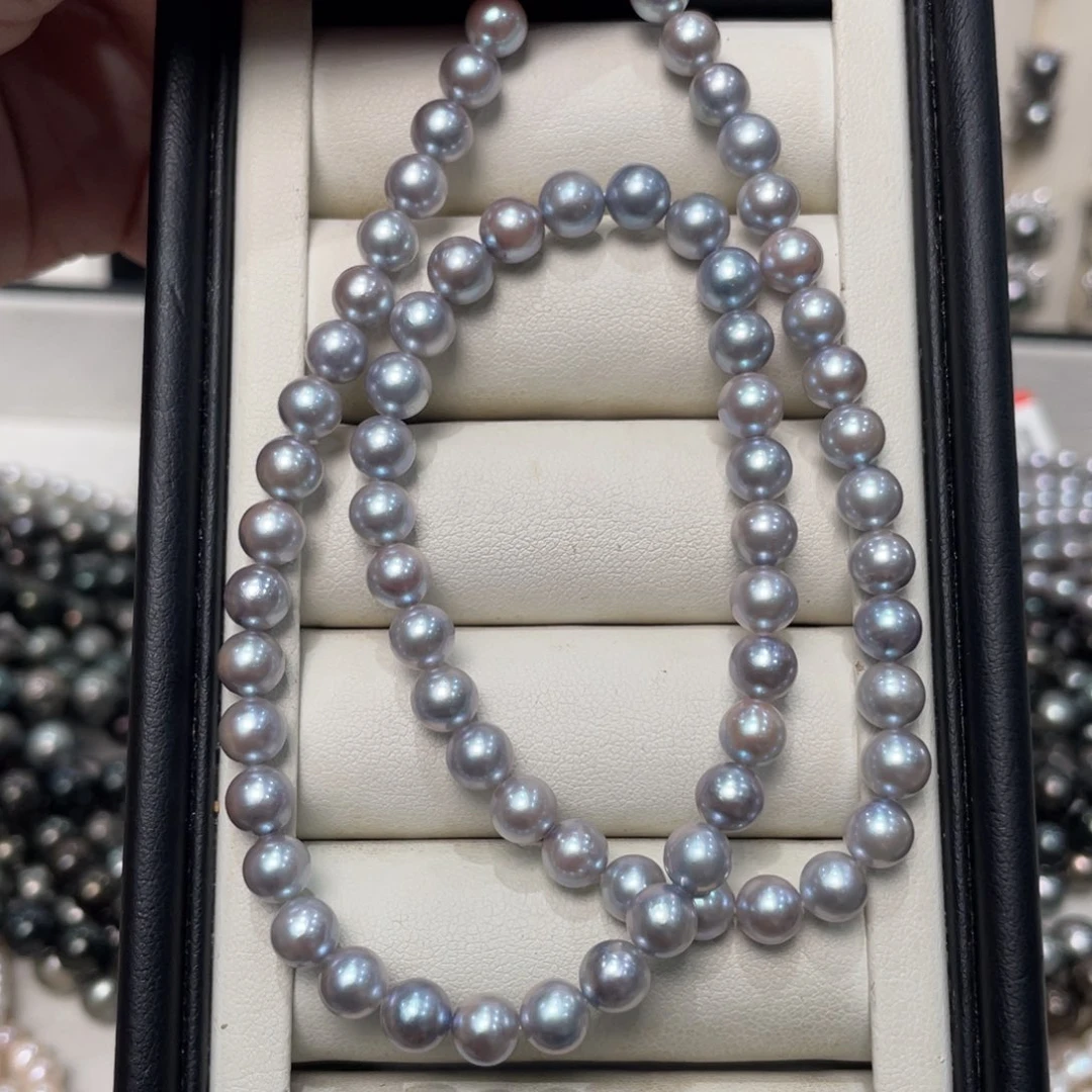 海水珍珠银S925镶嵌颈饰