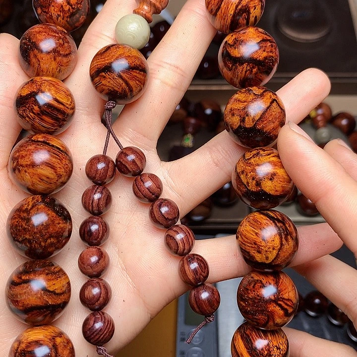 花梨木类手串/手链黄花梨风化料老挝花梨土埋料2.0