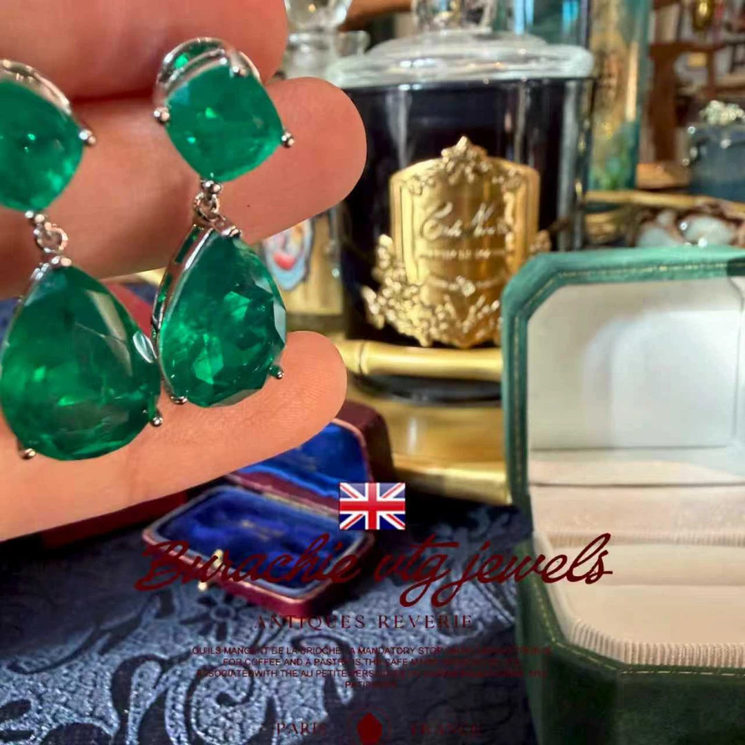 铜合金耳饰 【6568】耳钉 周年珍藏英｜经典原标克拉CrownFrett