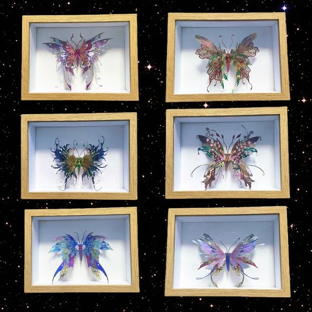 你若盛开蝴蝶自来 手工拼装金属模型立体摆件DIY心意送人收藏礼物