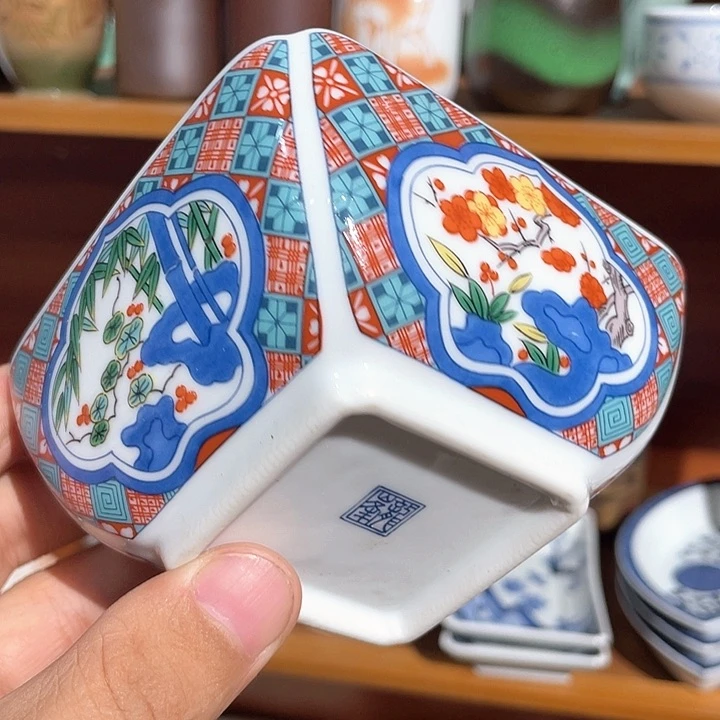 紫砂145，全新龍峰款满胶质釉彩绘深钵