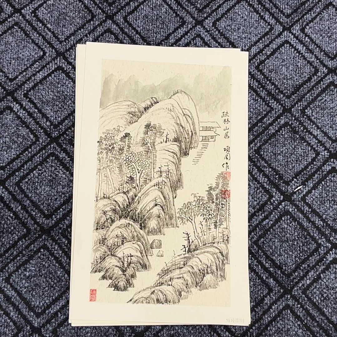 国画陈项周老师50.30山水奇