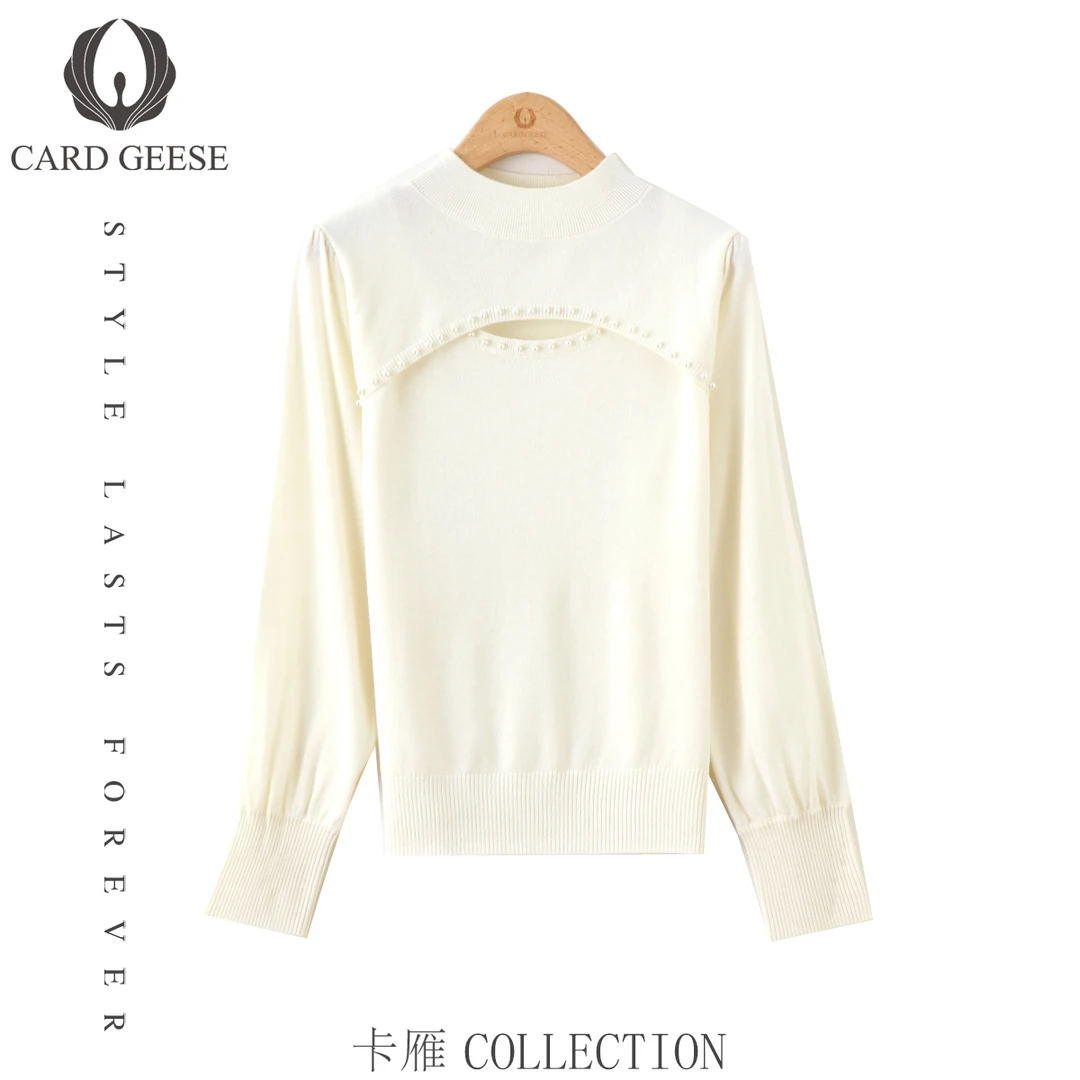 卡雁CARD GEESE25新款轻奢时尚毛衣MYJ2-25S879-8221