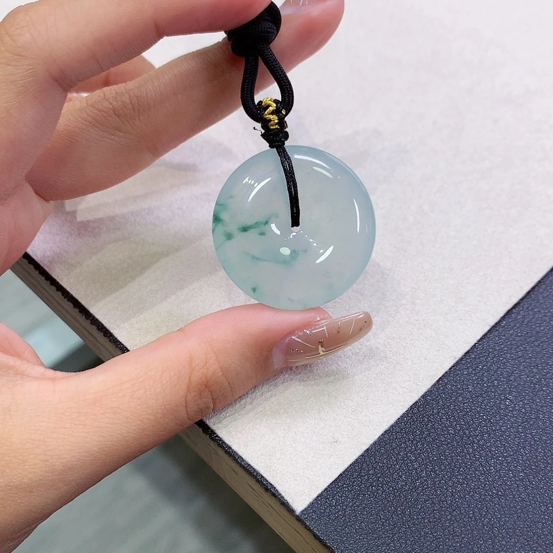 翡翠未镶嵌吊坠(不含链)29.8-6.4