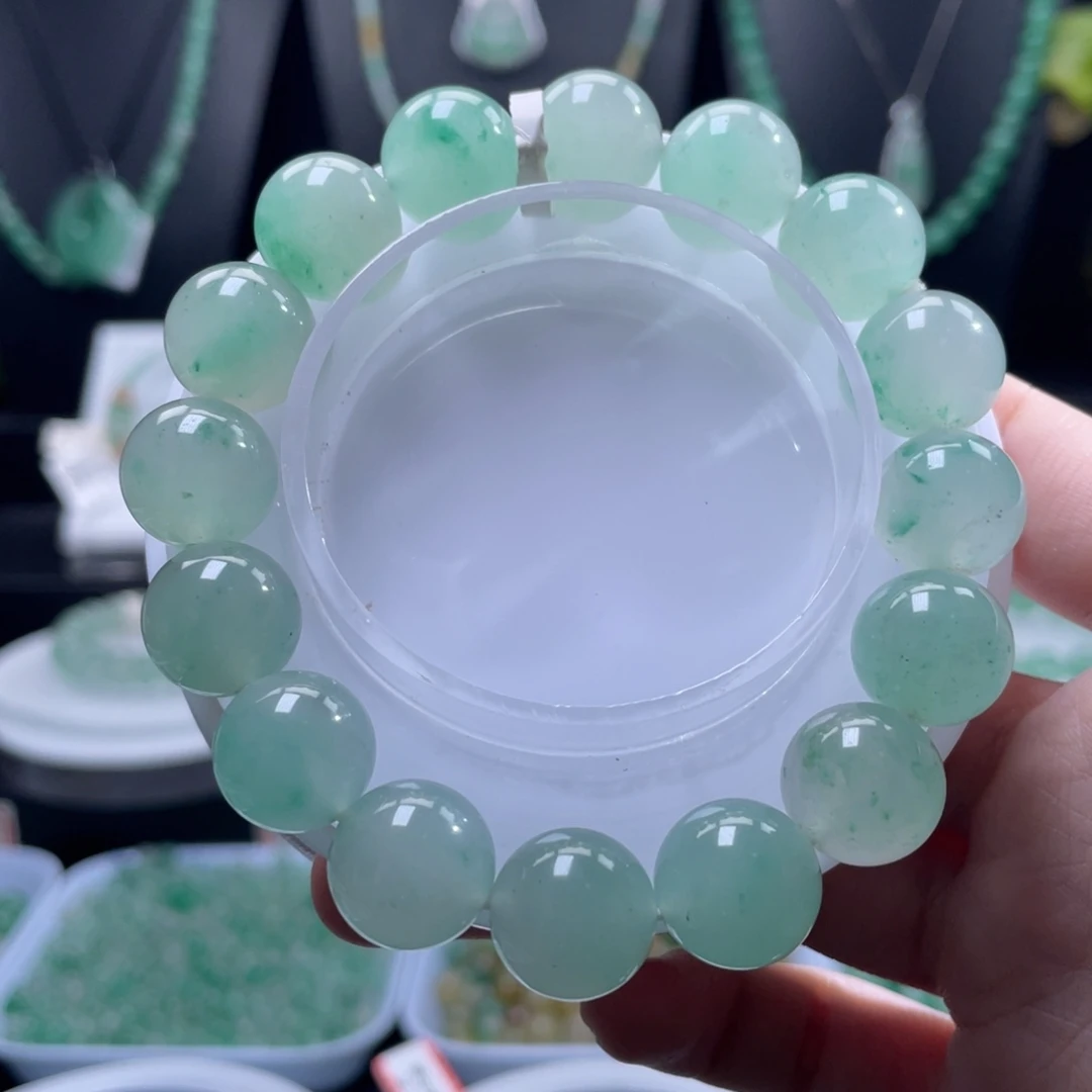 石英质玉（非洲翠）未镶嵌手串