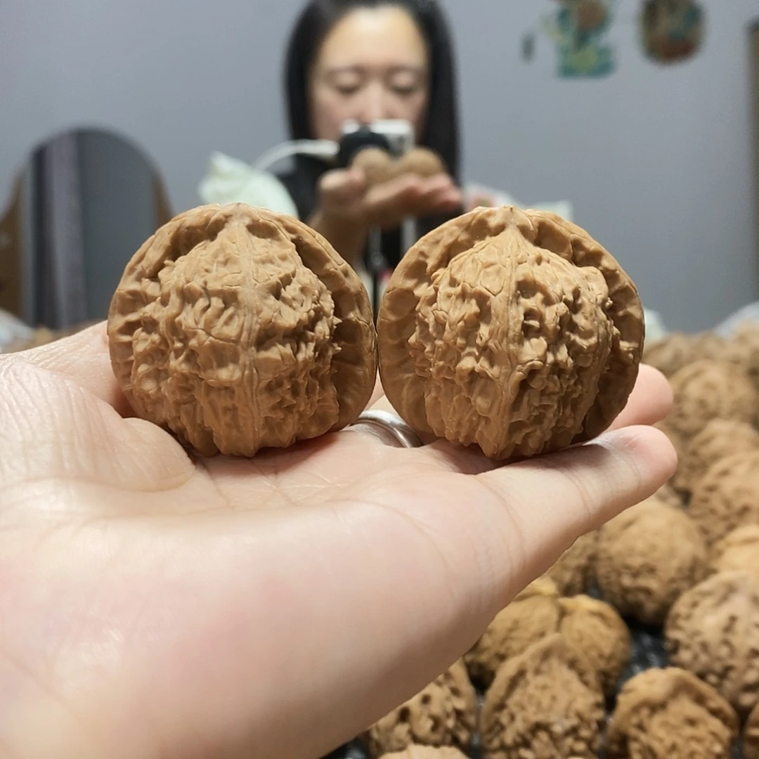 吊坠文玩核桃白狮子41